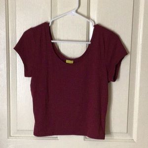 Burgundy crop top ❗️FINAL SALE❗️